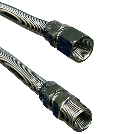 Jones Stephens 1/2in OD 3/8in ID X 72in Long, 1/2in Female Pipe Thread X 1/2in Male Pipe Thread G72061